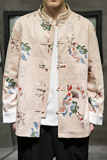 2024秋冬风男装鹿皮绒复古唐装汉服夹克外套C229/Y625/P105，男装夹克，电商C229
