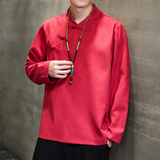 2023秋冬风男装套头复古中式唐装汉服卫衣外套C229/Y805/P80，男装卫衣，电商C229