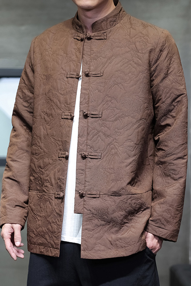 2025秋冬风男装唐装汉服中式棉衣外套大码C229-Y1117-P125,男装夹克,电商C229