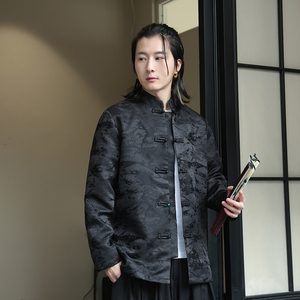 2025秋冬风男装大码中式唐装复古汉服夹克外套C229-Y991-P100图片