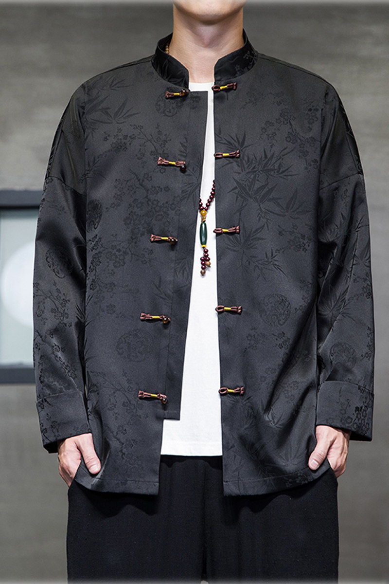 2024春夏风男装中式复古冰丝唐装汉服夹克外套C229/Y771/P100,男装夹克,电商C229