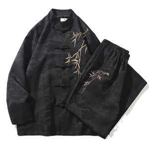 2024春夏风男装中式唐装汉服刺绣套装两件套C229-TZ359-P140图片