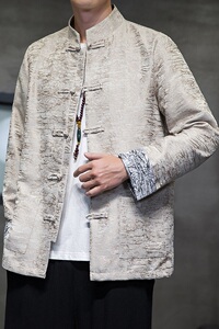2024秋冬风男装复古中式盘扣唐装汉服夹克外套C229/Y751/P95图片