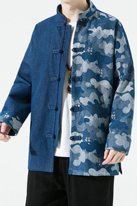 2023春夏新款风男装牛仔夹克外套唐装汉服大码C229/Y725/P90图片