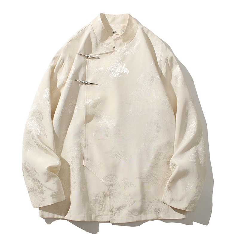 2024春夏风男装冰丝复古中式唐装汉服夹克外套C229-Y995-P100,男装夹克,电商C229