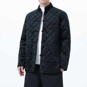 2025秋冬风男装丽丝绒唐装汉服夹克棉衣大码C229-Y1127-P160图片