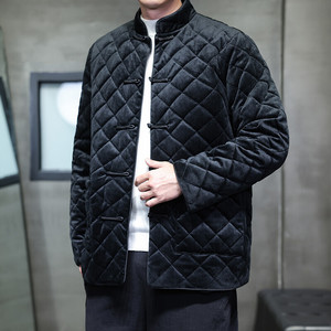 2025秋冬风男装丽丝绒唐装汉服棉衣棉袄外套C229-Y1127-P160图片
