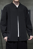 2024春夏风男装棉麻亚麻唐装汉服长袖衬衫衬衣C229-Y1007-P70，男装衬衫，电商C229