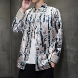 2024秋风男装丽丝绒复古中式唐装汉服夹克外套C229/Y761/P100，男装夹克，电商C229