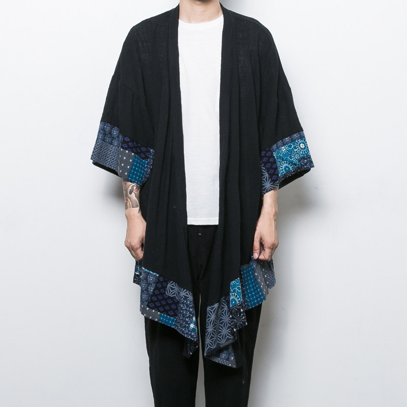 2025春夏风男装棉麻亚麻唐装汉服风衣男大码宽松C229-F11-P65,男装风衣,电商C229