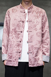 2024秋风男装鹿皮绒提花中式唐装汉服夹克外套C229/Y757/P105，男装夹克，电商C229