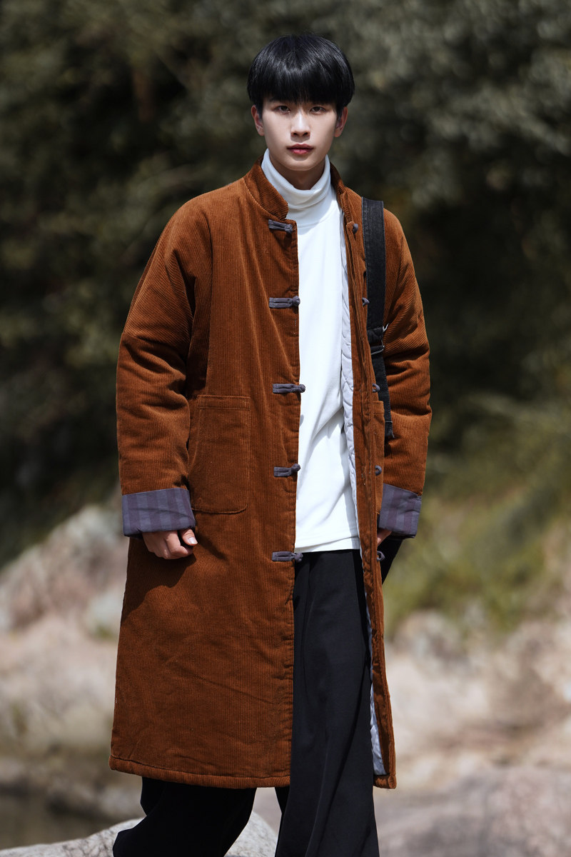 2024冬风男装中长款棉衣棉袄复古中式唐装汉服C229/MY48/P175,男装棉衣,电商C229