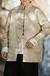 2024秋冬风男装刺绣立领唐装盘扣汉服夹克外套C229/Y778/P115图片