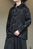 2024春夏风男装复古中式提花唐装汉服长袖衬衫C229-Y1012-P80，男装衬衫，电商C229