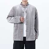 2025秋冬风男装丽丝绒唐装汉服夹克外套大码C229-Y1121-P120，男装夹克，电商C229