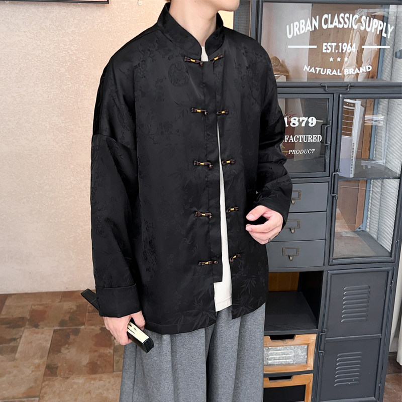 2025秋冬风男装冰丝唐装汉服夹克外套大码中式C229/Y771/P100,男装夹克,电商C229