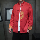 2025秋冬风男装刺绣唐装汉服夹克外套大码C229/Y1047/P120，男装夹克，电商C229