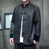 2025秋冬风男装鹿皮绒唐装汉服夹克外套大码C229-Y1115-P120，男装夹克，电商C229