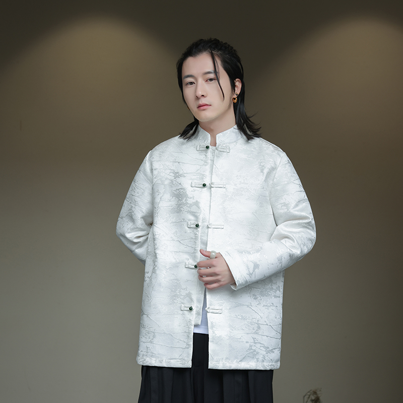 2025秋冬风男装大码中式唐装复古汉服夹克外套C229-Y991-P100，男装夹克，电商C229