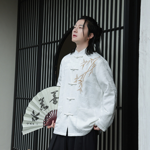 2024春夏风男装刺绣盘扣唐装汉服夹克外套C229-Y1008-P110图片