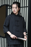 2024春夏新款风男装盘扣复古中式唐装汉服衬衫C229-Y906-P65，男装衬衫，电商C229