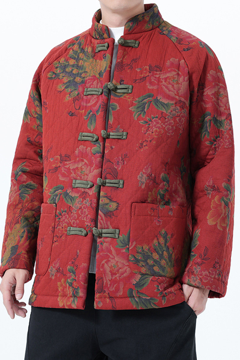 2025秋冬风男装棉麻唐装汉服夹克棉衣C229-Y1126-P160,男装棉衣,电商C229