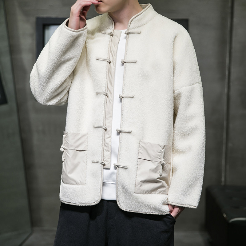 2024冬风男装羊羔毛复古中式唐装汉服棉衣棉袄C229/Y919/P140,男装夹克,电商C229