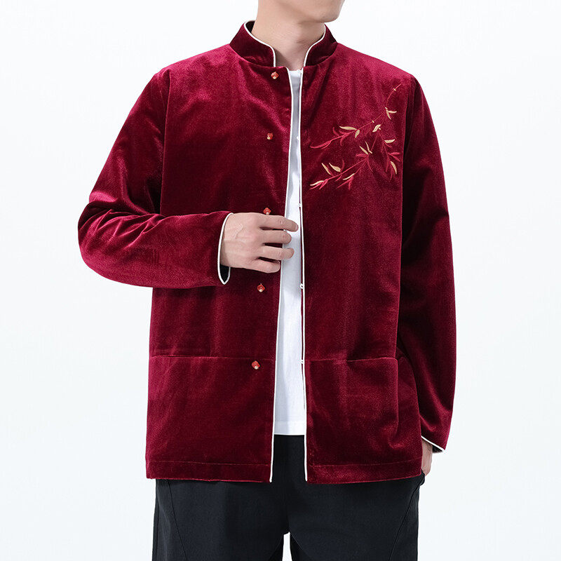 2025秋冬风男装刺绣唐装汉服夹克外套大码C229-Y1118-P115,男装夹克,电商C229