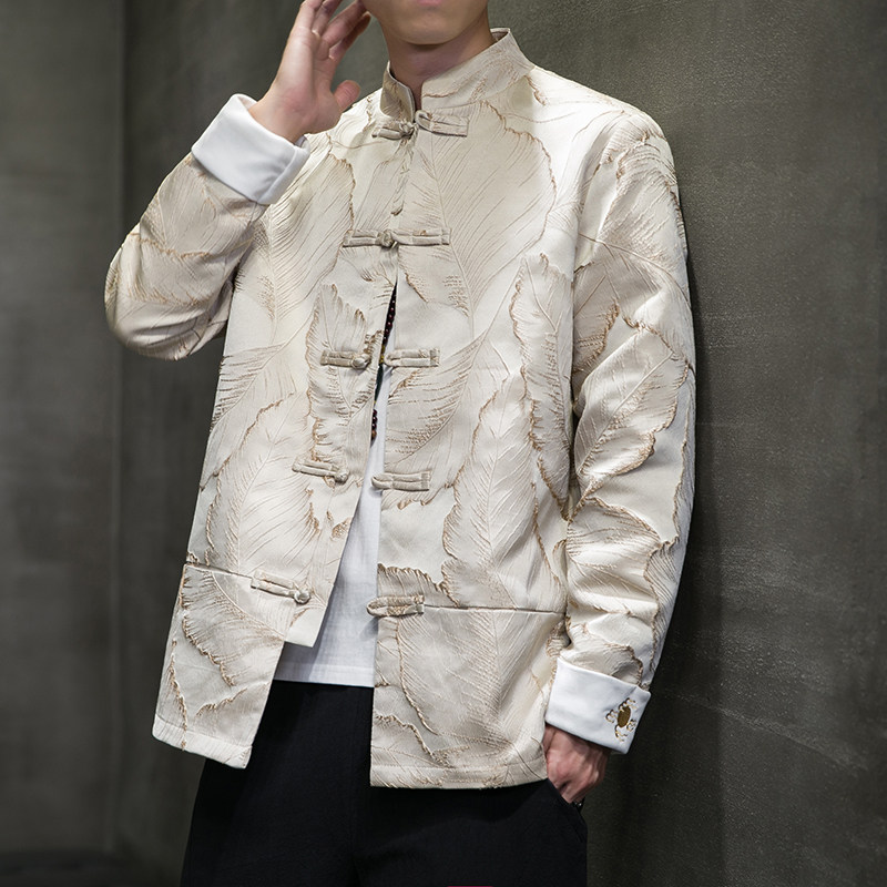 2024秋冬风男装刺绣中式盘扣唐装汉服夹克外套C229/Y778/P115,男装夹克,电商C229