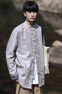 2024秋冬风男装缎面复古中式唐装汉服外套夹克C229/Y751/P95图片