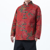 2025秋冬风男装棉麻唐装汉服夹克棉衣C229-Y1126-P160，男装棉衣，电商C229