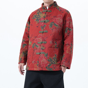 2025秋冬风男装棉麻唐装汉服夹克棉衣C229-Y1126-P160图片