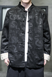 2023风男装鹿皮绒夹克刺绣唐装汉服夹克外套C229/Y718/P105，男装夹克，电商C229