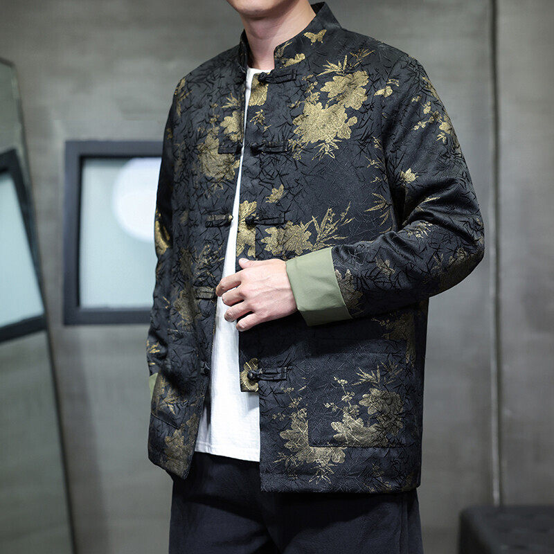 2025秋冬风男装印花唐装汉服夹克外套大码C229-Y1123-P120,男装夹克,电商C229