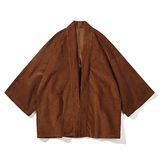 2024秋冬风男装灯芯绒复古披风唐装汉服风衣C229/Y777/P70，男装风衣，电商C229