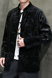 2024春夏风男装中式盘扣提花唐装汉服夹克外套C229/Y790/P105，男装夹克，电商C229