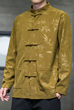 2024春季风男装灯芯绒印花唐装汉服夹克外套C229/Y788/P105，男装夹克，电商C229