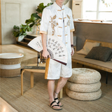 2024春夏新款风男装冰丝唐装汉服套装两件套C229/TZ342/P90，男装休闲套装，电商C229