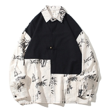 2024春夏新款棉麻亚麻唐装汉服中式长袖衬衫衬衣C229-Y998-P75，男装衬衫，电商C229
