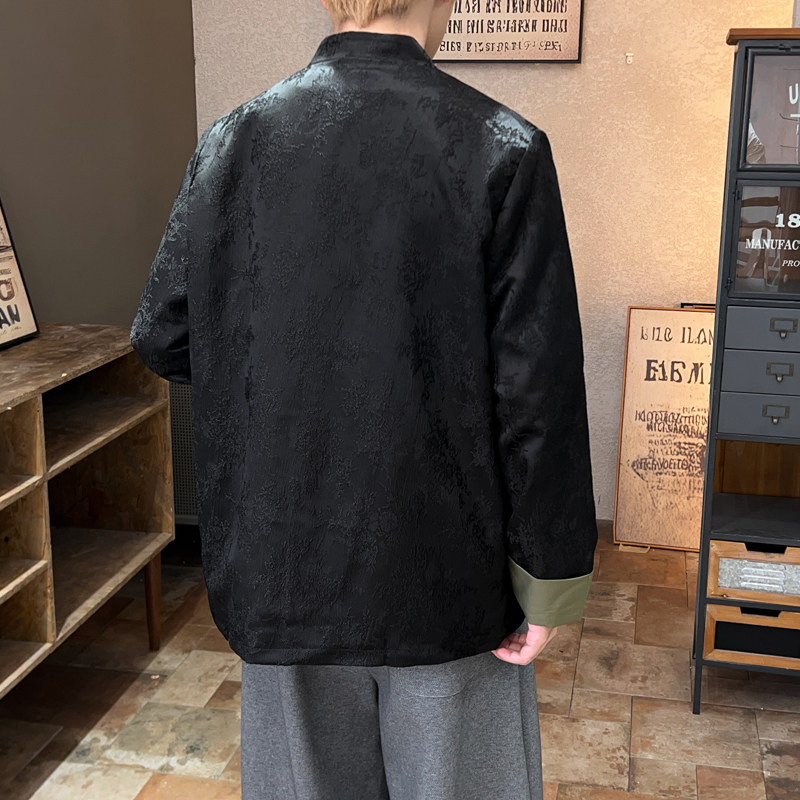 2025秋冬风男装提花唐装汉服夹克外套大码中式C229-Y764-P100,男装夹克,电商C229