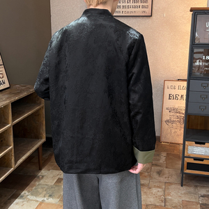 2025秋冬风男装提花唐装汉服夹克外套大码中式C229-Y764-P100图片