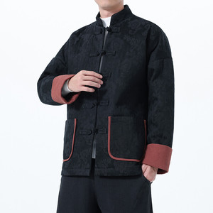 2025秋冬风男装棉麻唐装汉服外套棉衣棉袄C229-Y1128-P170图片