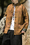 2023秋冬风男装中式棉麻亚麻唐装汉服夹克外套C229/Y722/P90，男装夹克，电商C229