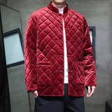 2025秋冬风男装丽丝绒唐装汉服棉衣棉袄外套C229-Y1127-P160，男装棉衣，电商C229