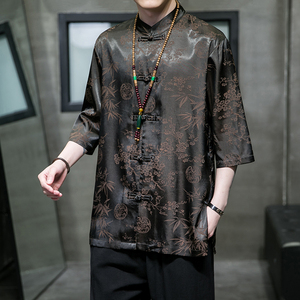 2024春夏新款风男装复古中式唐装汉服衬衣衬衫C229/Y941/P65图片