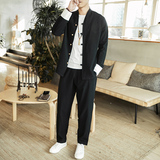 2024秋冬风男装复古大码中式刺绣套装两件套C229/TZ18/P110，男装休闲套装，电商C229