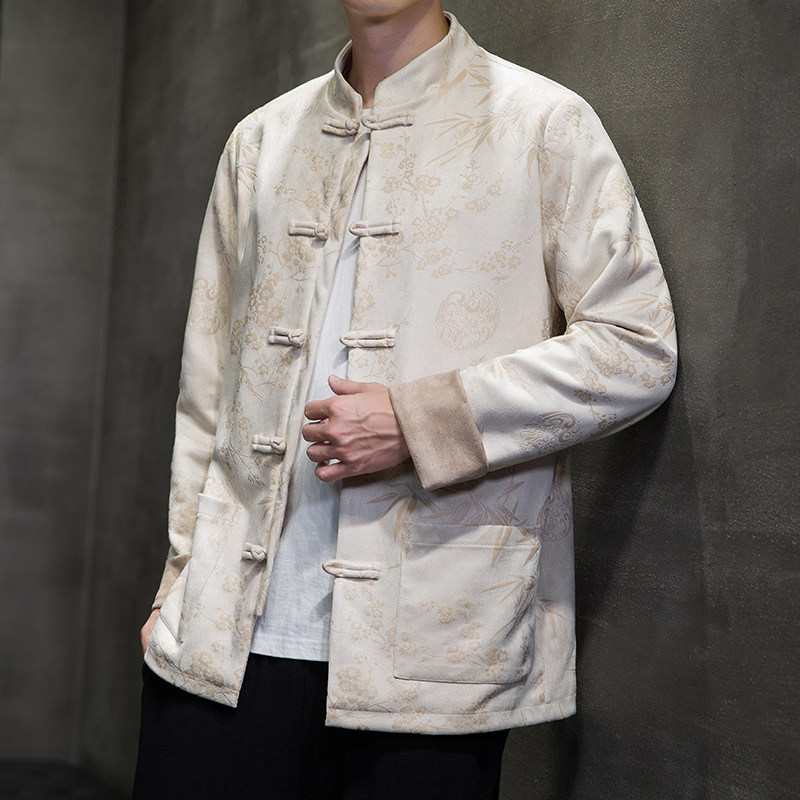 2024秋冬风男装提花盘口唐装中式汉服夹克外套C229/Y757/P105图片