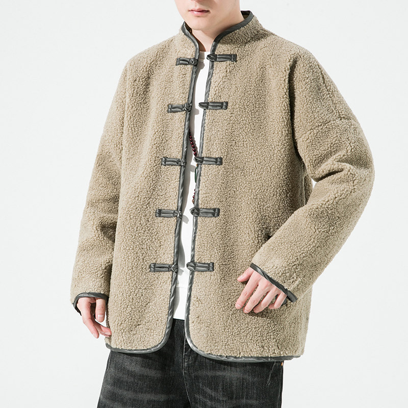 冬季风男装羊羔毛复古中式唐装汉服棉衣棉袄C229/Y924/P140,男装棉衣,电商C229