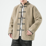 冬季风男装羊羔毛复古中式唐装汉服棉衣棉袄C229/Y924/P140，男装棉衣，电商C229