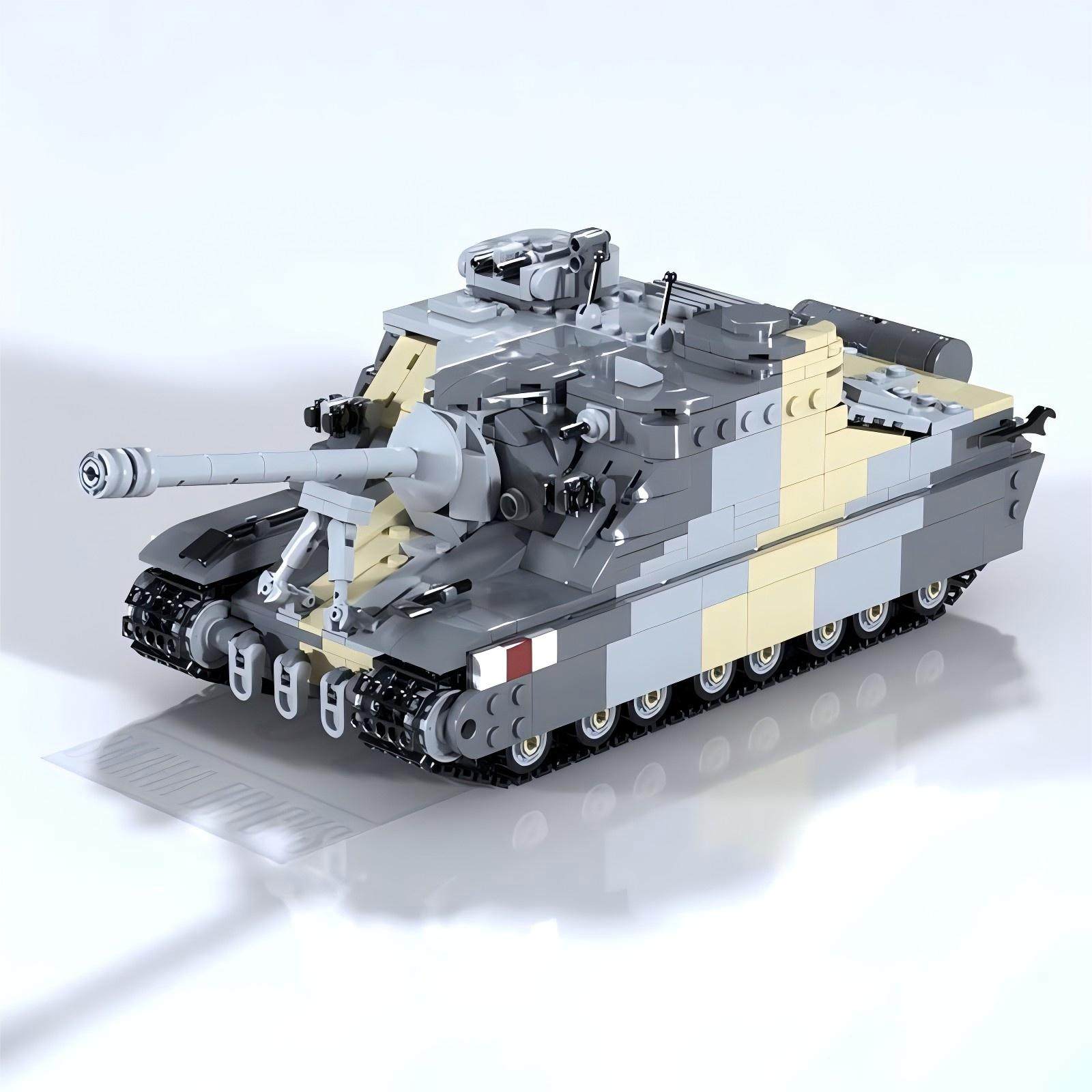 MOC积木军事 A39土龟重型坦克突击车 适用拼装积木玩具儿童男